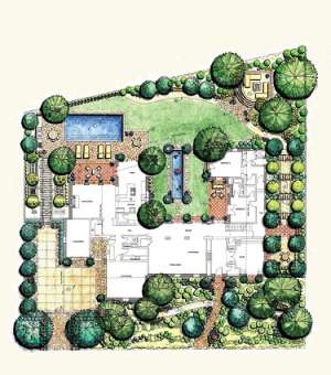 - طراحی باغ و فضای سبز اجرا بامصالح